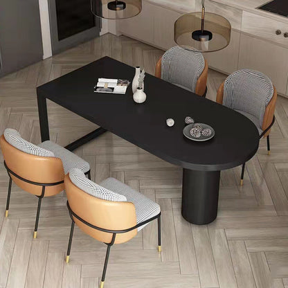 シンプルさのスタイルダイニングテーブルストーンダブルペデスタルホーム家具