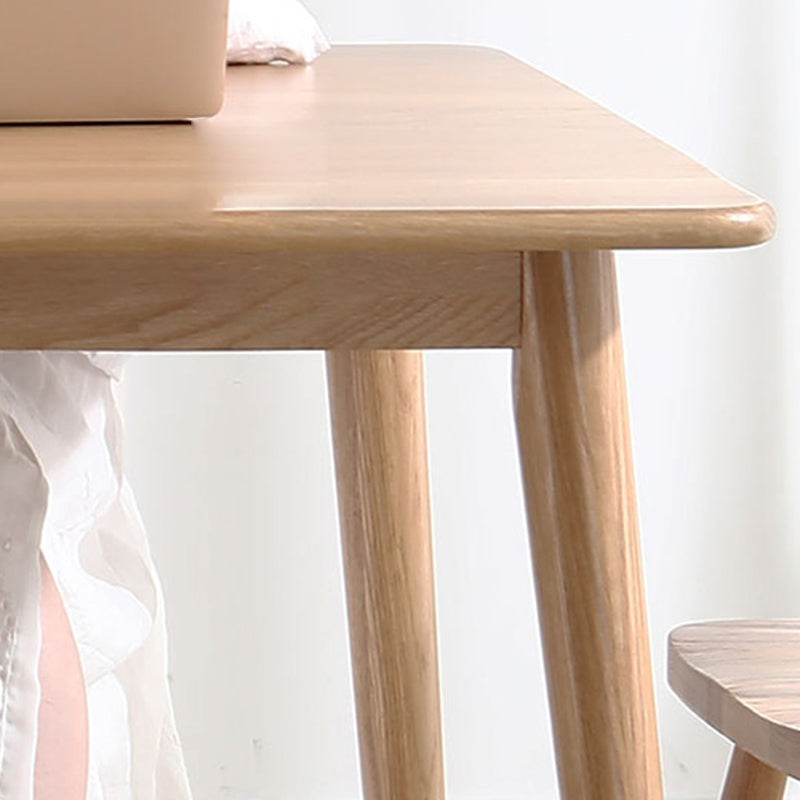 キッチンのための無地の木材長方形のダイニングテーブル付きモダンテーブル