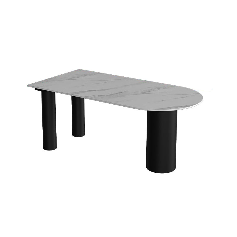 Mueble de piedra de comedor estilo simplicidad con 3 pies