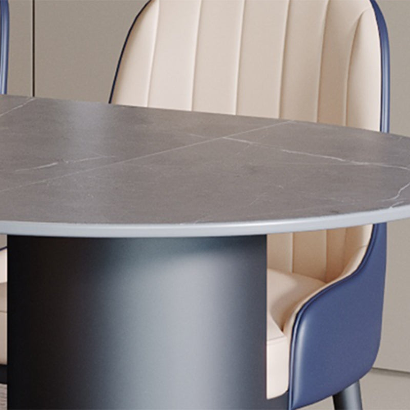 Mueble de piedra de comedor estilo simplicidad con 3 pies