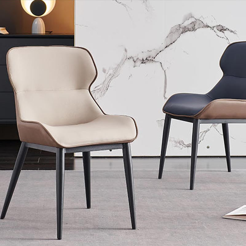 Sedia da pranzo in pelle sedia da pranzo contemporanea