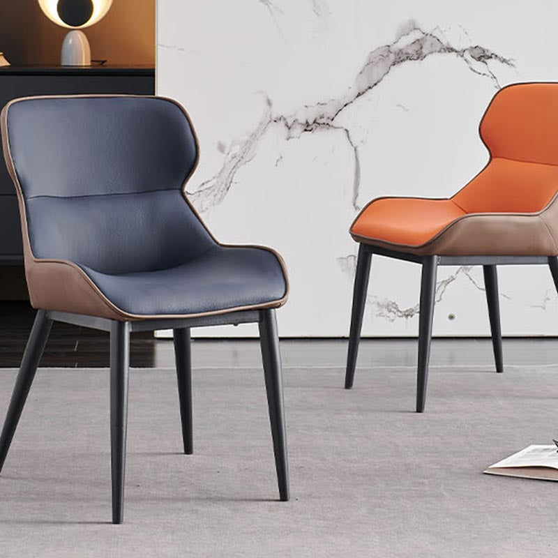 Sedia da pranzo in pelle sedia da pranzo contemporanea