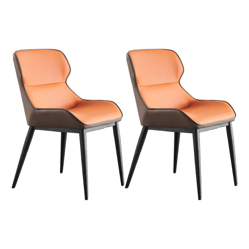 Sedia da pranzo in pelle sedia da pranzo contemporanea