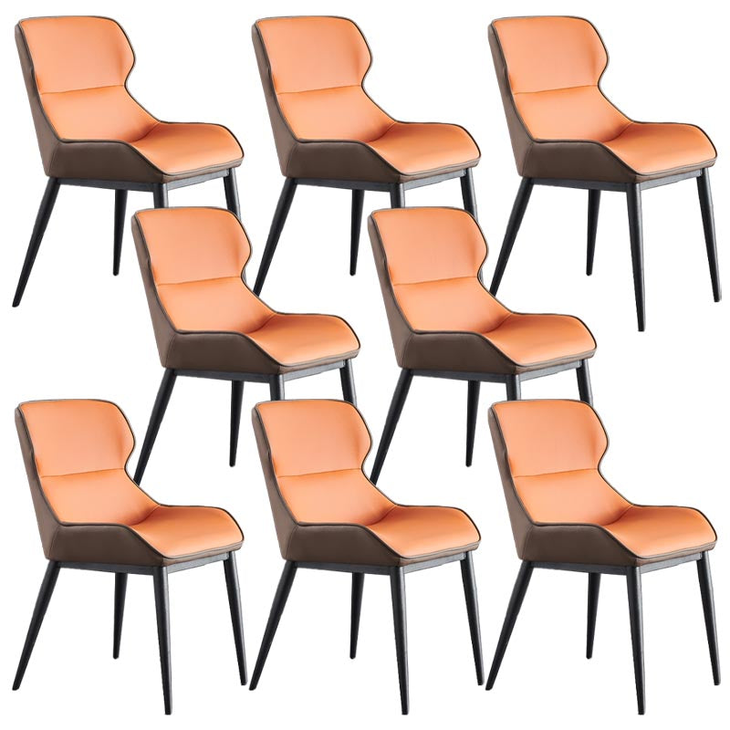 Sedia da pranzo in pelle sedia da pranzo contemporanea