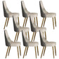 Glam Upholstered Dining Chair Leather Dining Chair with Gold Legs Gray-White 8 Piece Set Clearhalo 'Dining Chairs' 'Dining Tables & Seating' 'dining_chair' 'furn' 'furn_dining_chair' 'Furniture' 'Kitchen & Dining Furniture' 5309816