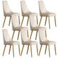Glam Upholstered Dining Chair Leather Dining Chair with Gold Legs Off-White 8 Piece Set Clearhalo 'Dining Chairs' 'Dining Tables & Seating' 'dining_chair' 'furn' 'furn_dining_chair' 'Furniture' 'Kitchen & Dining Furniture' 5309820