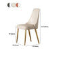 Glam Upholstered Dining Chair Leather Dining Chair with Gold Legs Clearhalo 'Dining Chairs' 'Dining Tables & Seating' 'dining_chair' 'furn' 'furn_dining_chair' 'Furniture' 'Kitchen & Dining Furniture' 5309833