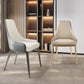 Silla de cuero de imitación tapizada silla de comedor contemporánea