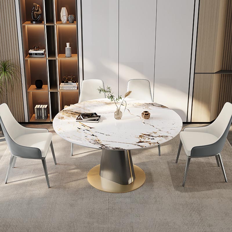 Silla de cuero de imitación tapizada silla de comedor contemporánea