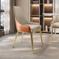 Silla de cuero de imitación tapizada silla de comedor contemporánea