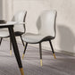 Glam Leather Dining Chair Wingback Side Furniture in Matte Finish for Indoor Clearhalo 'Dining Chairs' 'Dining Tables & Seating' 'dining_chair' 'furn' 'furn_dining_chair' 'Furniture' 'Kitchen & Dining Furniture' 5309905