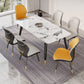 Glam Leather Dining Chair Wingback Side Furniture in Matte Finish for Indoor Clearhalo 'Dining Chairs' 'Dining Tables & Seating' 'dining_chair' 'furn' 'furn_dining_chair' 'Furniture' 'Kitchen & Dining Furniture' 5309908