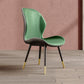 Glam Leather Dining Chair Wingback Side Furniture in Matte Finish for Indoor Clearhalo 'Dining Chairs' 'Dining Tables & Seating' 'dining_chair' 'furn' 'furn_dining_chair' 'Furniture' 'Kitchen & Dining Furniture' 5309924