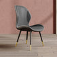 Glam Leather Dining Chair Wingback Side Furniture in Matte Finish for Indoor Clearhalo 'Dining Chairs' 'Dining Tables & Seating' 'dining_chair' 'furn' 'furn_dining_chair' 'Furniture' 'Kitchen & Dining Furniture' 5309928