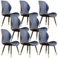 Glam Leather Dining Chair Wingback Side Furniture in Matte Finish for Indoor Dark Blue 8 Piece Set Clearhalo 'Dining Chairs' 'Dining Tables & Seating' 'dining_chair' 'furn' 'furn_dining_chair' 'Furniture' 'Kitchen & Dining Furniture' 5309937