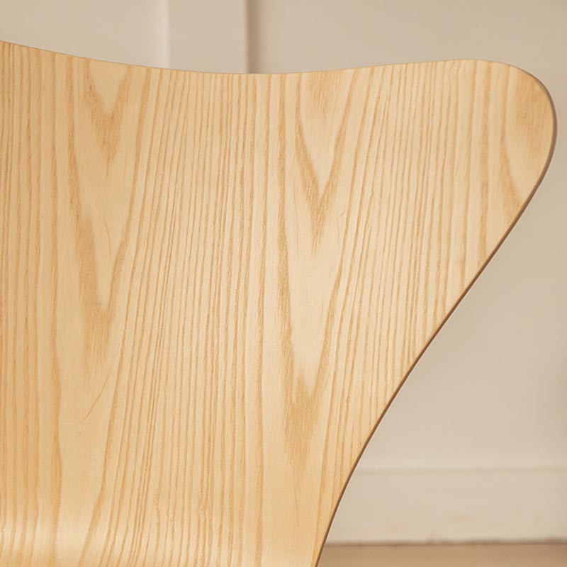 Sedia da pranzo in legno sedia da pranzo industriale con zampe d'argento