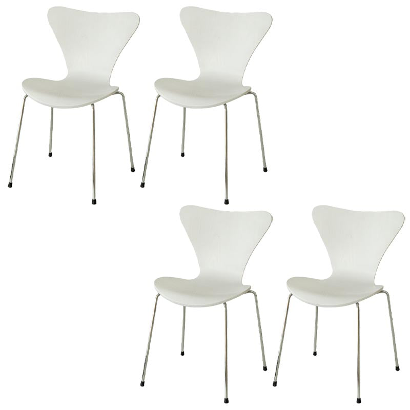 Sedia da pranzo in legno sedia da pranzo industriale con zampe d'argento