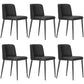 Contemporary Leather Dining Chair Parsons Furniture in Matte Finish for Home