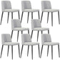 Contemporary Leather Dining Chair Parsons Furniture in Matte Finish for Home