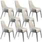 Glam Steel Dining Chair Parsons Chair in Matte Finish for Indoor
