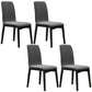 Contemporary Parsons Chair Upholstered Furniture in Matte Finish for Home Dark Gray 4 Piece Set Clearhalo 'Dining Chairs' 'Dining Tables & Seating' 'dining_chair' 'furn' 'furn_dining_chair' 'Furniture' 'Kitchen & Dining Furniture' 5310253