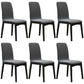 Contemporary Parsons Chair Upholstered Furniture in Matte Finish for Home Dark Gray 6 Piece Set Clearhalo 'Dining Chairs' 'Dining Tables & Seating' 'dining_chair' 'furn' 'furn_dining_chair' 'Furniture' 'Kitchen & Dining Furniture' 5310255
