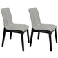 Contemporary Parsons Chair Upholstered Furniture in Matte Finish for Home Light Gray 2 Piece Set Clearhalo 'Dining Chairs' 'Dining Tables & Seating' 'dining_chair' 'furn' 'furn_dining_chair' 'Furniture' 'Kitchen & Dining Furniture' 5310259