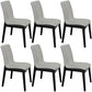 Contemporary Parsons Chair Upholstered Furniture in Matte Finish for Home Light Gray 6 Piece Set Clearhalo 'Dining Chairs' 'Dining Tables & Seating' 'dining_chair' 'furn' 'furn_dining_chair' 'Furniture' 'Kitchen & Dining Furniture' 5310264