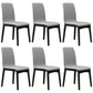 Contemporary Parsons Chair Upholstered Furniture in Matte Finish for Home Gray-White 6 Piece Set Clearhalo 'Dining Chairs' 'Dining Tables & Seating' 'dining_chair' 'furn' 'furn_dining_chair' 'Furniture' 'Kitchen & Dining Furniture' 5310289