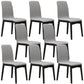 Contemporary Parsons Chair Upholstered Furniture in Matte Finish for Home Gray-White 8 Piece Set Clearhalo 'Dining Chairs' 'Dining Tables & Seating' 'dining_chair' 'furn' 'furn_dining_chair' 'Furniture' 'Kitchen & Dining Furniture' 5310290