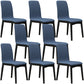 Contemporary Parsons Chair Upholstered Furniture in Matte Finish for Home Dark Blue 8 Piece Set Clearhalo 'Dining Chairs' 'Dining Tables & Seating' 'dining_chair' 'furn' 'furn_dining_chair' 'Furniture' 'Kitchen & Dining Furniture' 5310294