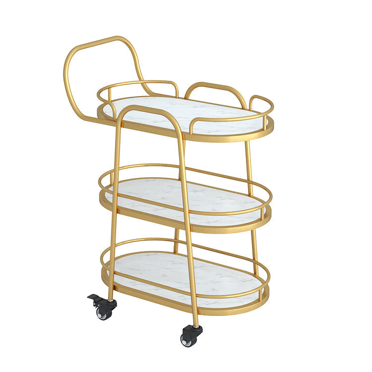 33.46"H Modern Prep Table Open Storage Metal Prep Table for Dining Room