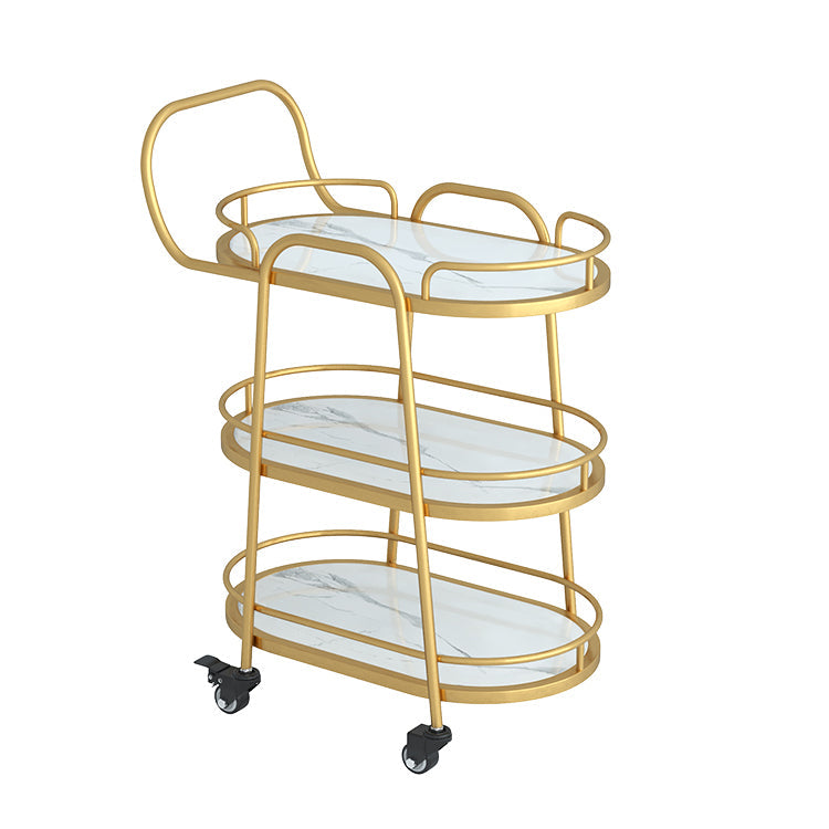 33.46"H Modern Prep Table Open Storage Metal Prep Table for Dining Room