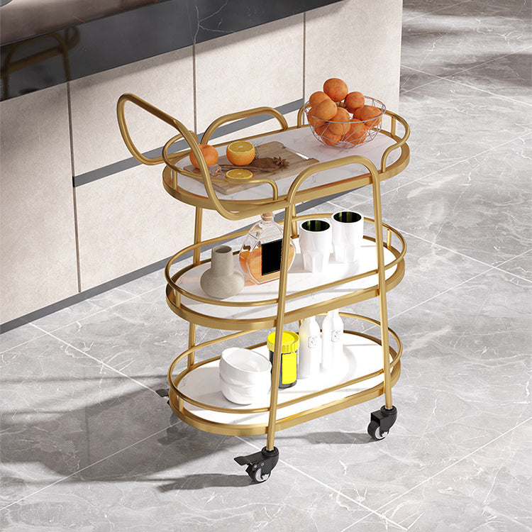 33.46" High Rolling Modern Prep Table Stone Prep Table for Dining Room Clearhalo 'furn' 'furn_kitchen_islands_carts' 'Furniture' 'Kitchen & Dining Furniture' 'Kitchen Islands & Carts' 'kitchen_islands_carts' 5310351