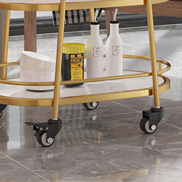 33.46" High Rolling Modern Prep Table Stone Prep Table for Dining Room Clearhalo 'furn' 'furn_kitchen_islands_carts' 'Furniture' 'Kitchen & Dining Furniture' 'Kitchen Islands & Carts' 'kitchen_islands_carts' 5310358