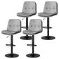 Living Room Nordic Liftable Barstool Leather Bar Stool with Pedal