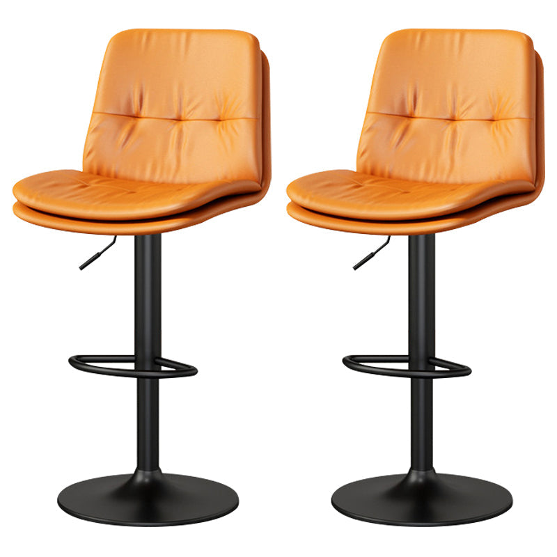 Soggiorno sgabello da bar in pelle slittamento nordico con pedale