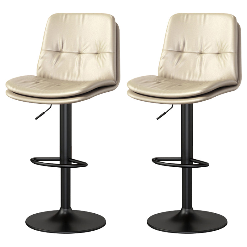 Living Room Nordic Liftable Barstool Leather Bar Stool with Pedal