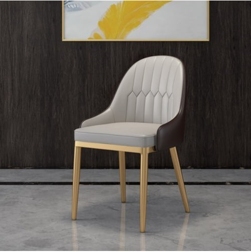Glam Rectangle Dining Table Set 1/4/5 Pieces White Stone Top Dinette Set 1 Grey Chair Clearhalo 'Dining Room Sets' 'Dining Tables & Seating' 'dining_room_set' 'furn' 'furn_dining_room_set' 'Furniture' 'Kitchen & Dining Furniture' 5310409