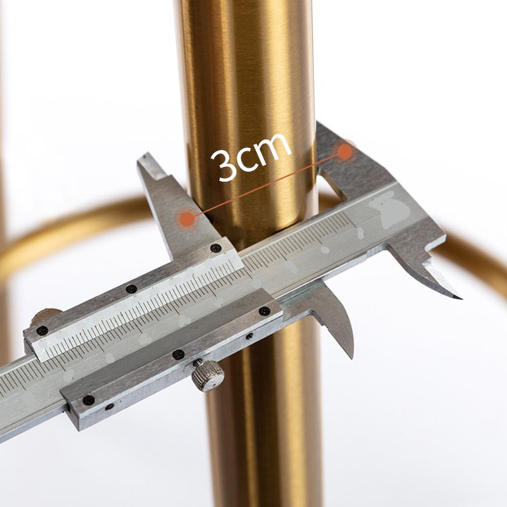 Nordic Glam Style Bar-stool Round Counter Bar-stool with Metal Legs for Home Clearhalo 'Bar Furniture' 'Bar Stools' 'bar_stools' 'furn' 'furn_bar_stools' 'Furniture' 'Kitchen & Dining Furniture' 5310540