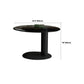 Round Stone Top Coffee Table Mid-Century Modern Cocktail Table Clearhalo 'Coffee & Accent Tables' 'Coffee Tables' 'coffee_tables' 'furn' 'furn_coffee_tables' 'Furniture' 'Living Room Furniture' 5311242