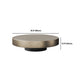 Mid-Century Modern Round Coffee Table Metal Cocktail Table in Distressed Finish Clearhalo 'Coffee & Accent Tables' 'Coffee Tables' 'coffee_tables' 'furn' 'furn_coffee_tables' 'Furniture' 'Living Room Furniture' 5311259