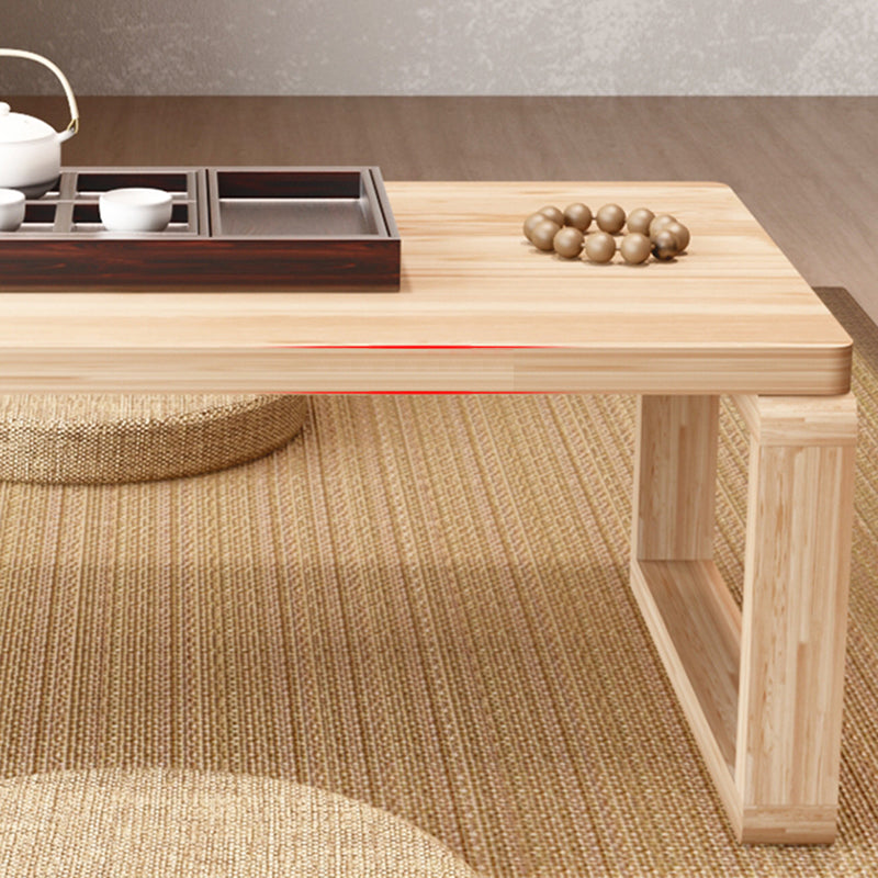 Sled Wooden Coffee Table Nordic Rectangular Single Cocktail Table, 15.75" D x 15.75" H Clearhalo 'Coffee & Accent Tables' 'Coffee Tables' 'coffee_tables' 'furn' 'furn_coffee_tables' 'Furniture' 'Living Room Furniture' 5311307