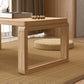 Sled Wooden Coffee Table Nordic Rectangular Single Cocktail Table, 15.75" D x 15.75" H Clearhalo 'Coffee & Accent Tables' 'Coffee Tables' 'coffee_tables' 'furn' 'furn_coffee_tables' 'Furniture' 'Living Room Furniture' 5311308