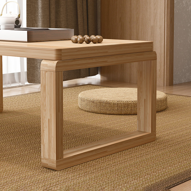Sled Wooden Coffee Table Nordic Rectangular Single Cocktail Table, 15.75" D x 15.75" H Clearhalo 'Coffee & Accent Tables' 'Coffee Tables' 'coffee_tables' 'furn' 'furn_coffee_tables' 'Furniture' 'Living Room Furniture' 5311308