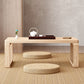Sled Wooden Coffee Table Nordic Rectangular Single Cocktail Table, 15.75" D x 15.75" H Clearhalo 'Coffee & Accent Tables' 'Coffee Tables' 'coffee_tables' 'furn' 'furn_coffee_tables' 'Furniture' 'Living Room Furniture' 5311315