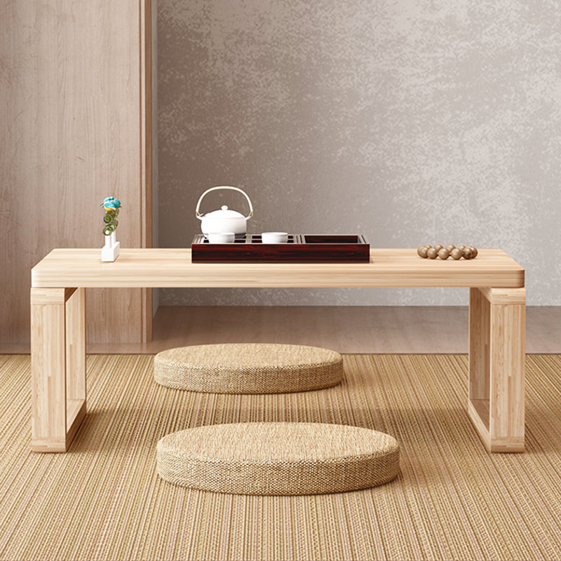 Sled Wooden Coffee Table Nordic Rectangular Single Cocktail Table, 15.75" D x 15.75" H Clearhalo 'Coffee & Accent Tables' 'Coffee Tables' 'coffee_tables' 'furn' 'furn_coffee_tables' 'Furniture' 'Living Room Furniture' 5311315