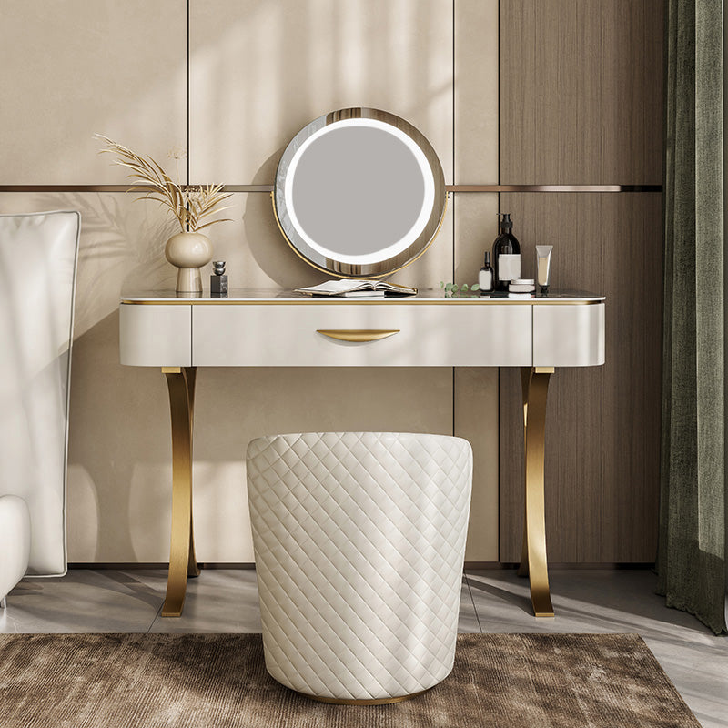 ベッドルームメイクアップバニティ31.5 "/35.4" /39.4 "幅、緑/青い石のトップドレッサー