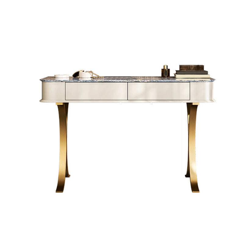 ベッドルームメイクアップバニティ31.5 "/35.4" /39.4 "幅、緑/青い石のトップドレッサー