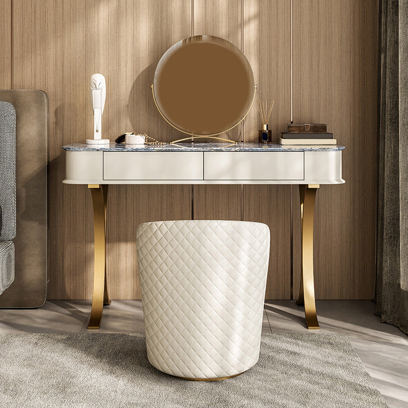 29,53 "hoher Waschtisch mit Stuhl, 2 Schubladen Make -up -Eitelkeitsverkederstisch